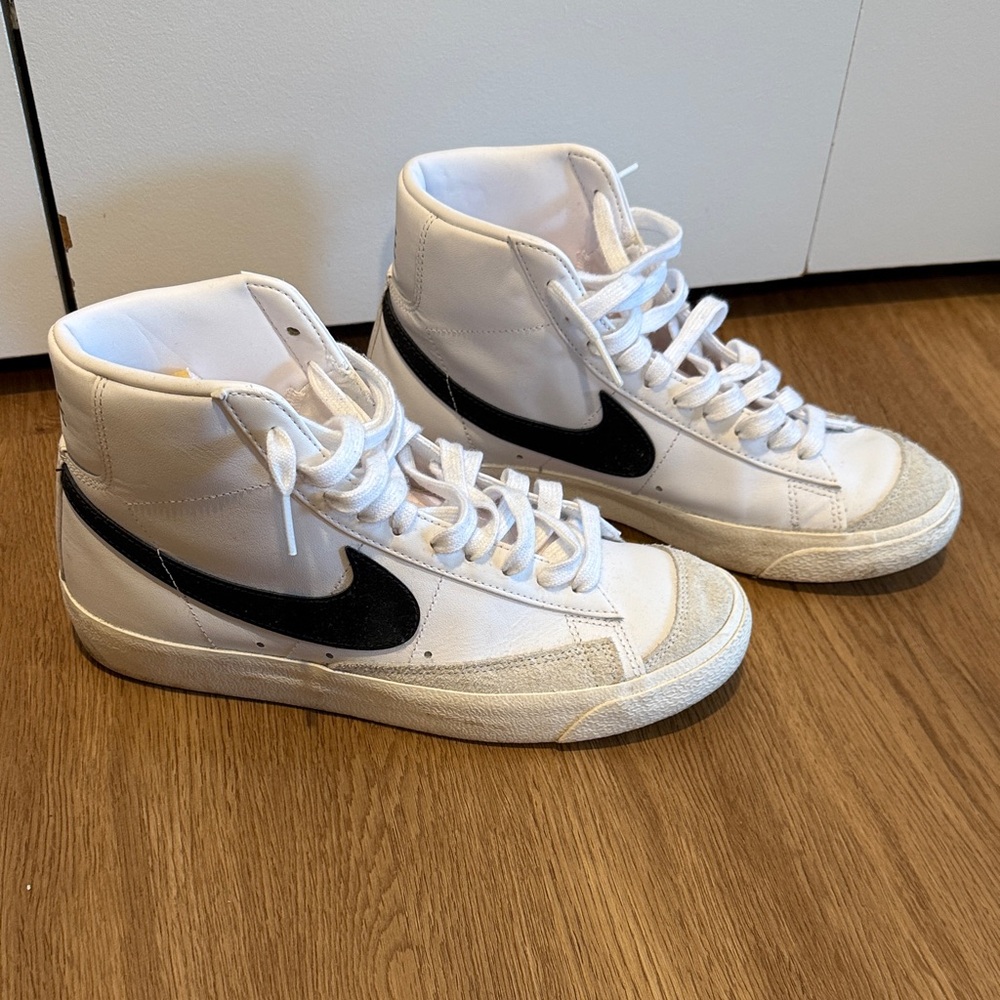 Nike Black and White High-Top Sneakers